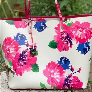Kate Spade Len Pink Floral Tote